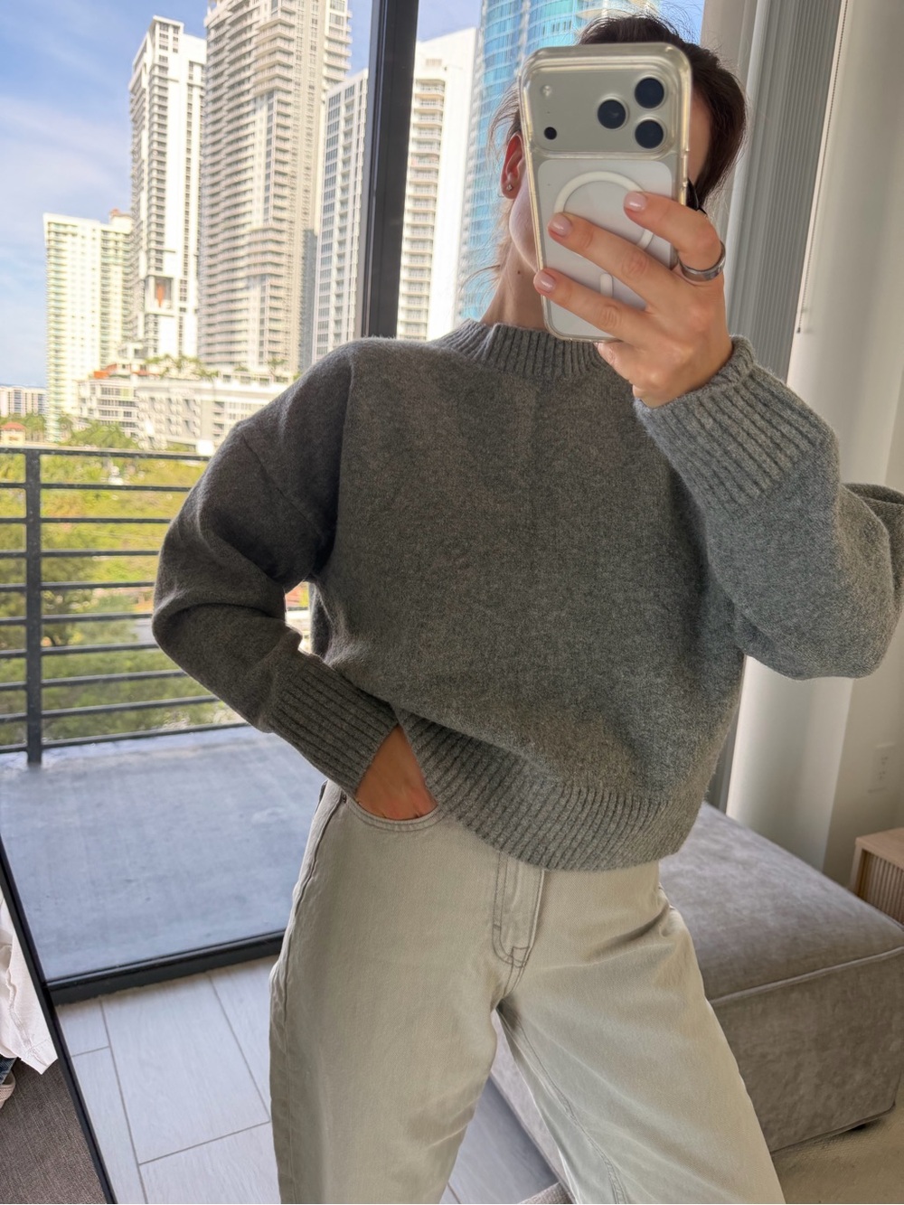 Zara Gray Sweater